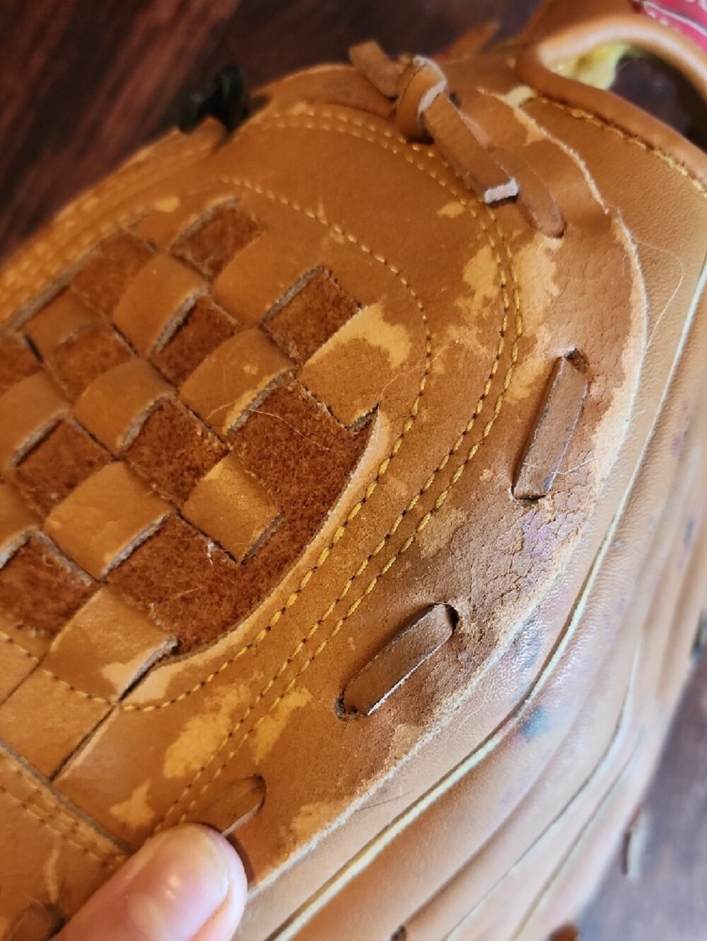 Vintage Rawlings RBG 129 11" Left Hand Thrower Baseball Glove - Picture 6 of 7